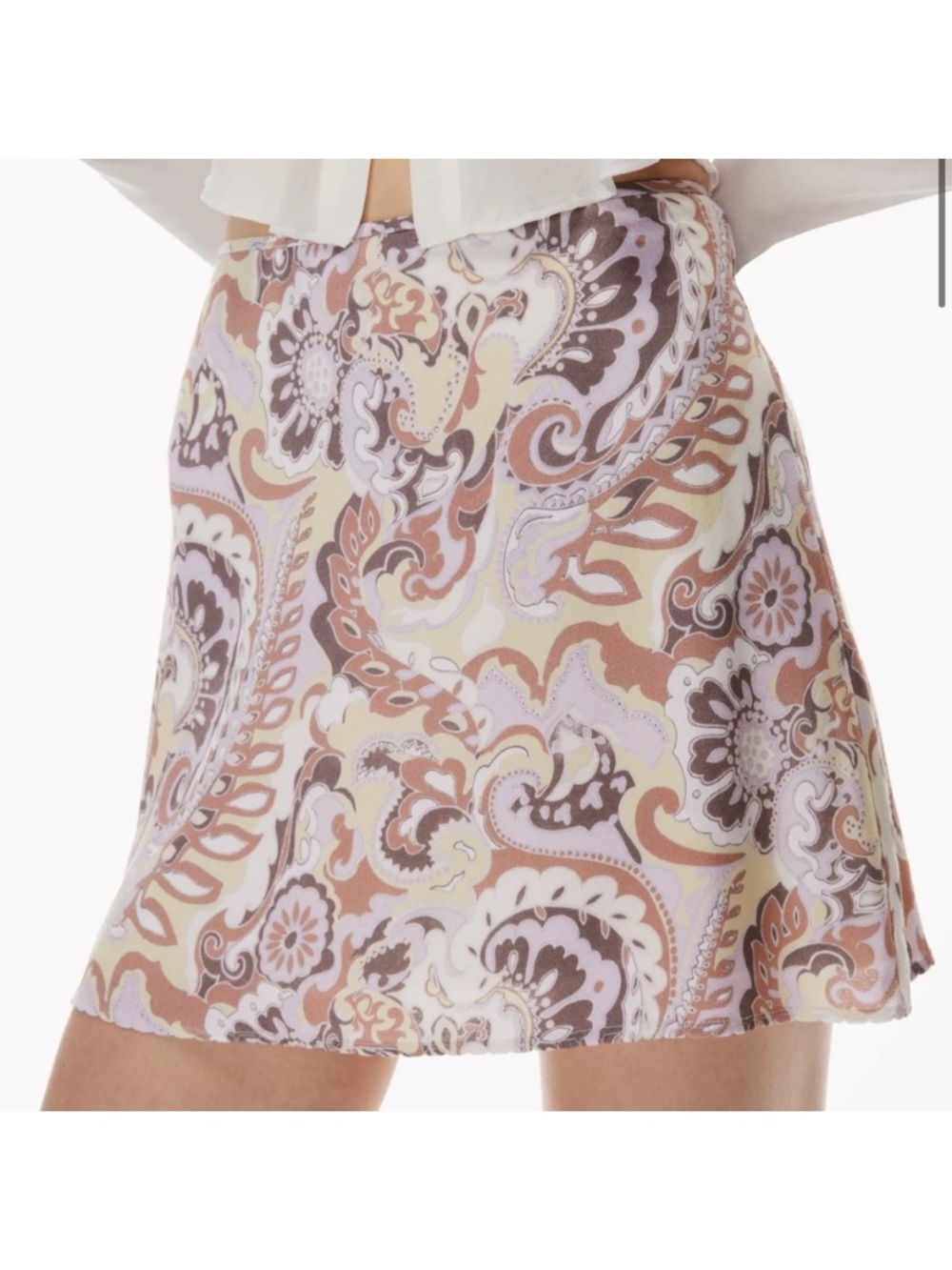 Aritzia Wilfred Honeymoon A-line Mini Skirt